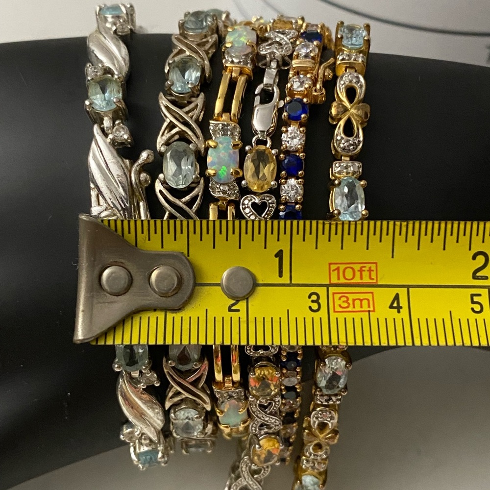 Sterling Silver Bracelet Gemstone Bracelet - Picture 16 of 16